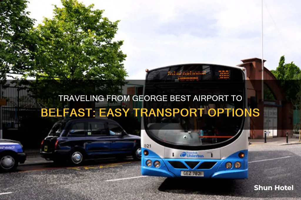 how to get from george best airport to belfast
