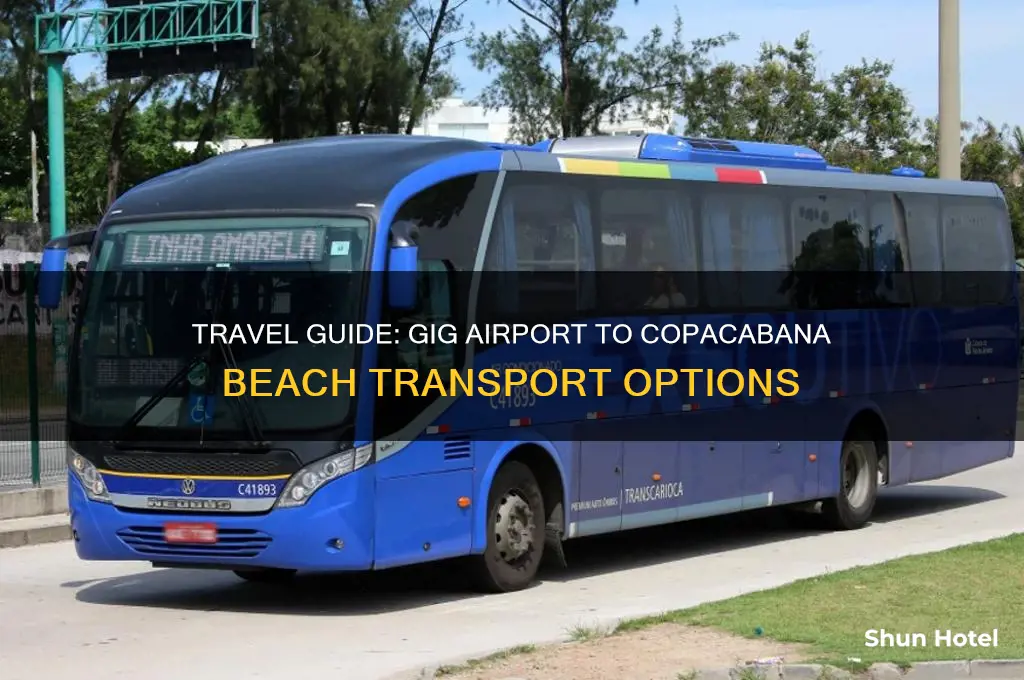 how to get from gig airport to copacabana