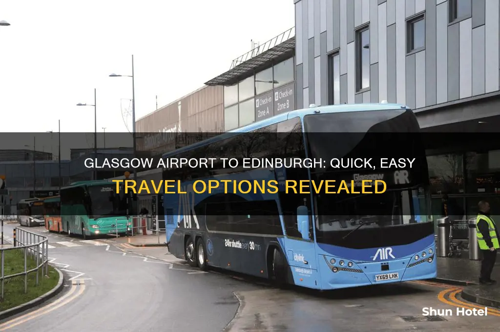 how to get from glascow airport to edinburgh