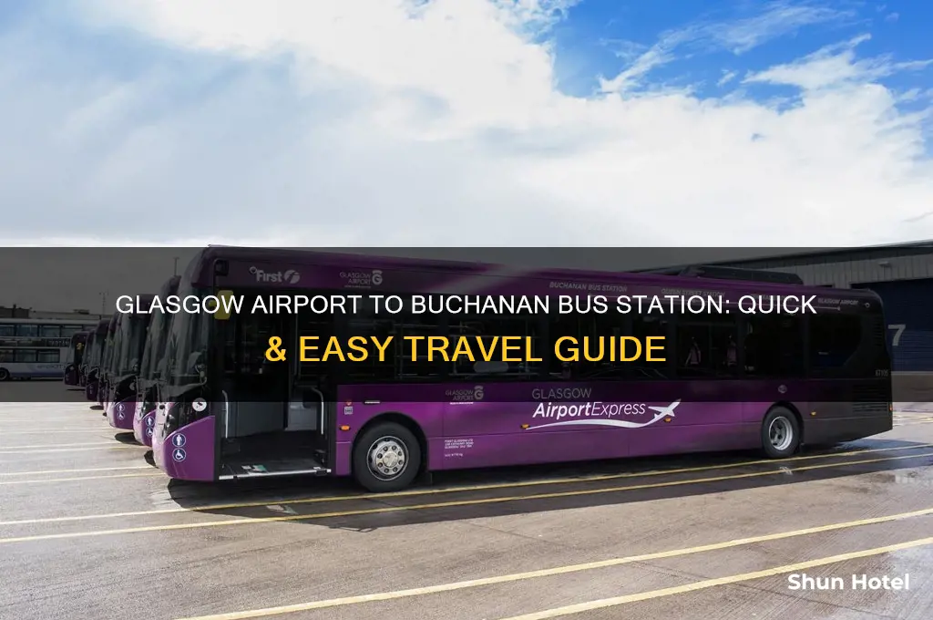 how to get from glasgow airport to buchanan bus station