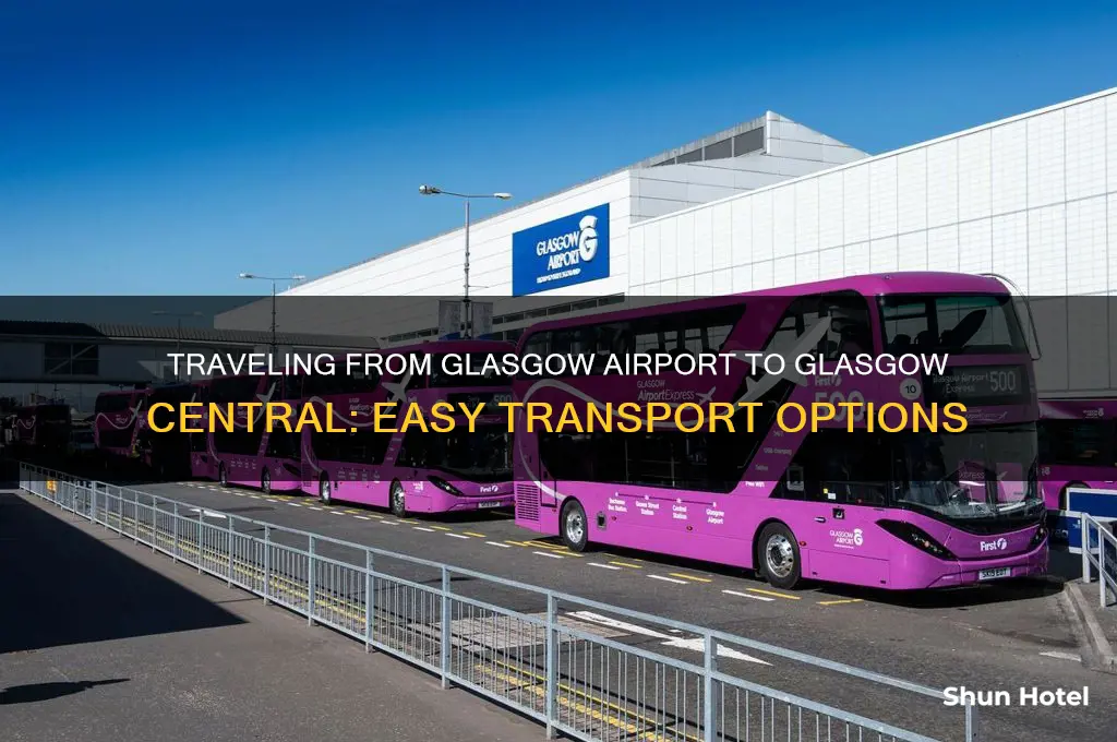 how to get from glasgow airport to glasgow central