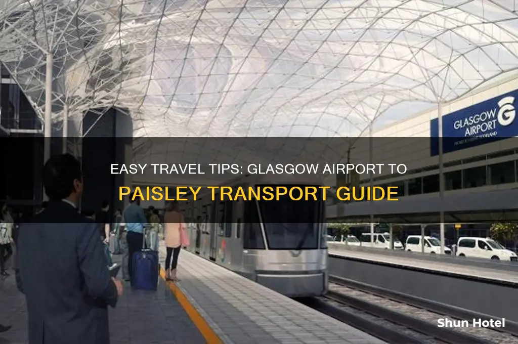 how to get from glasgow airport to paisley