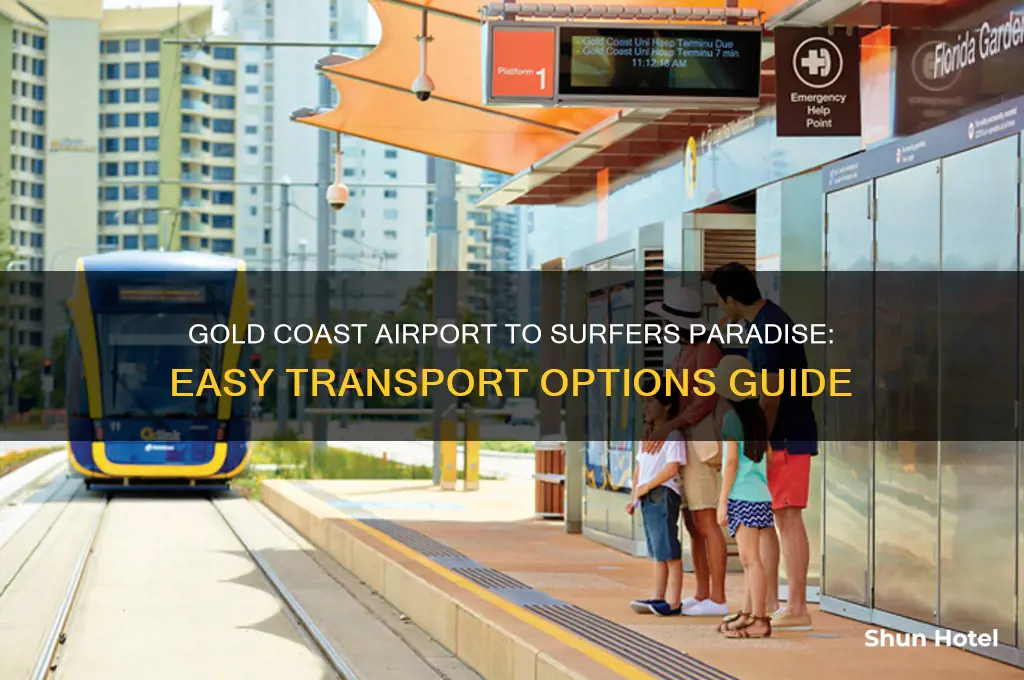 how to get from gold coast airport to surfers paradise