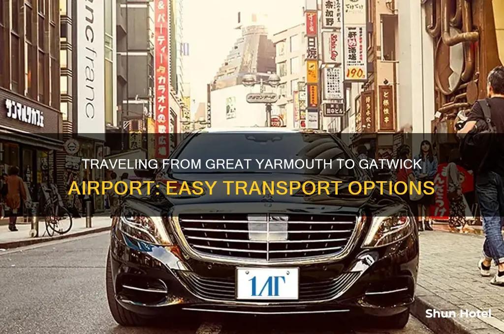 how to get from great yarmouth to gatwick airport