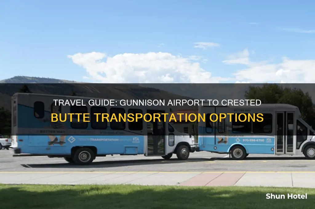 how to get from gunnison airport to crested butte