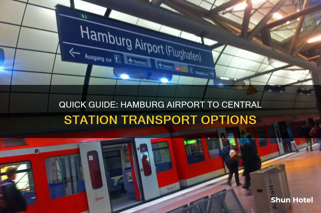 how to get from hamburg airport to central train station
