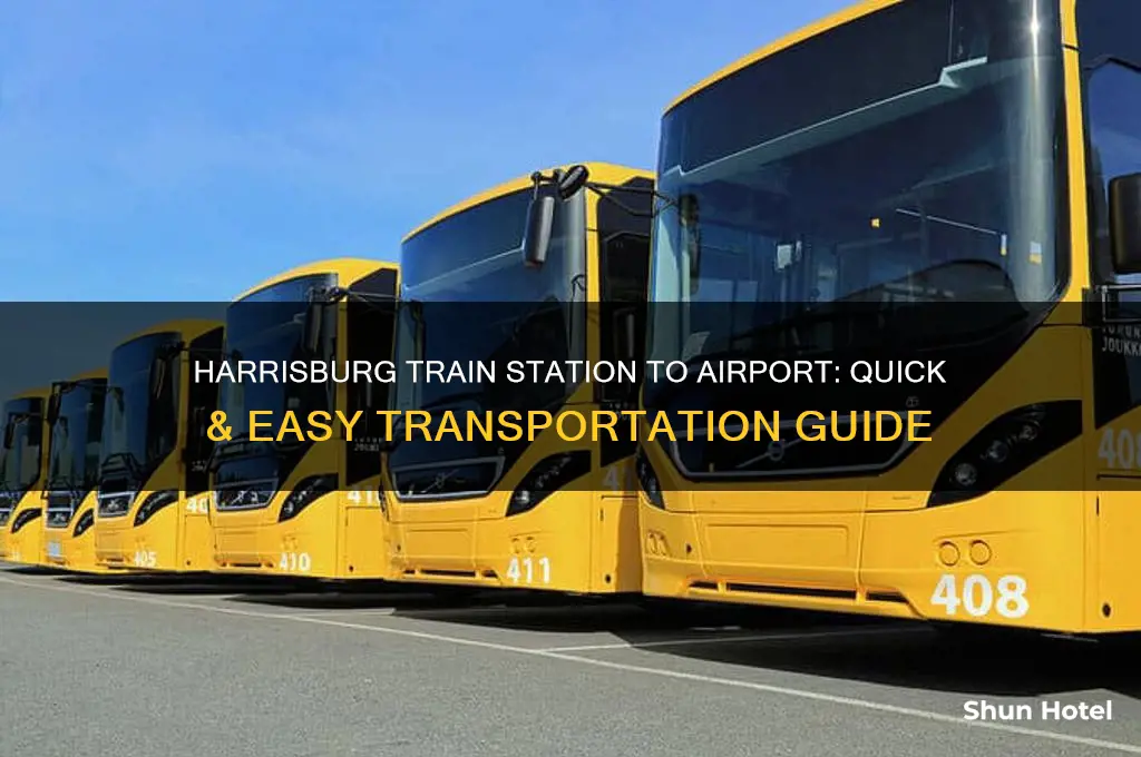 how to get from harrisburg train station to airport