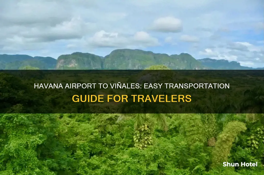 how to get from havana airport to vinales