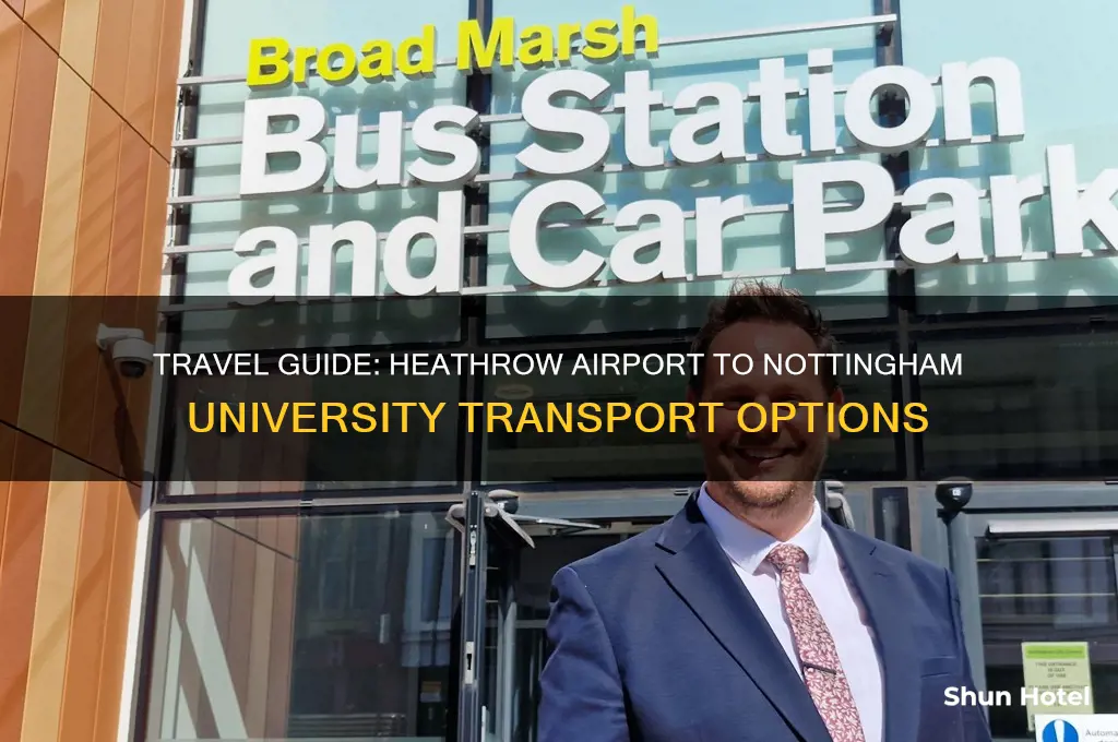 how to get from heathrow airport to nottingham university