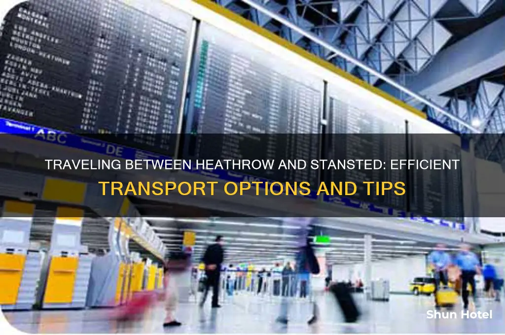 how to get from heathrow to standsted airport