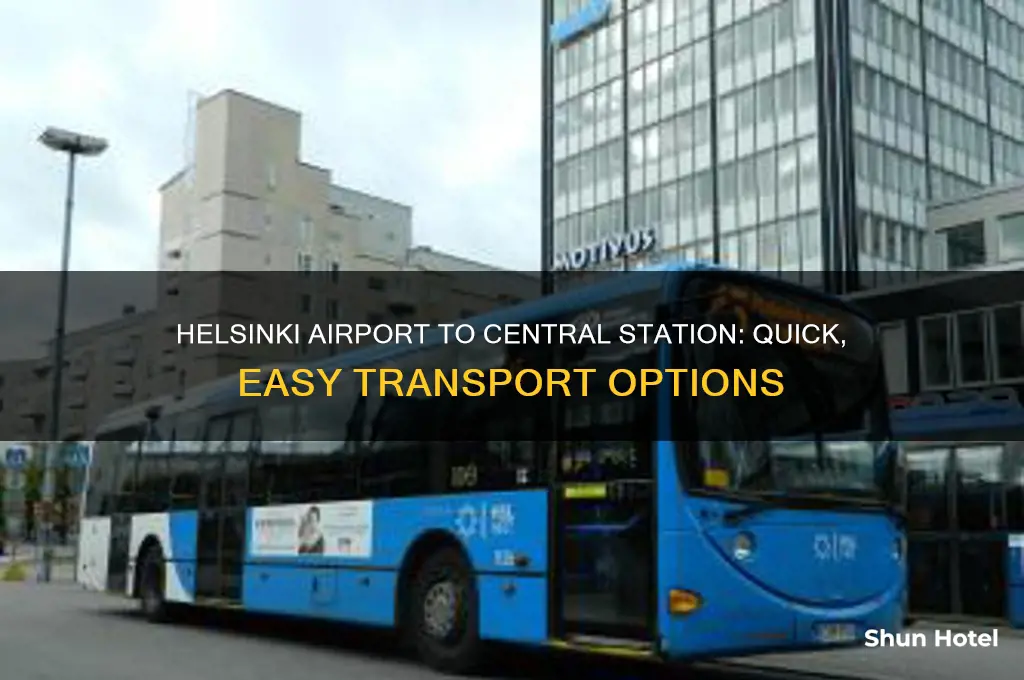 how to get from helsinki airport to central station