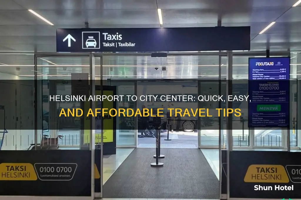 how to get from helsinki airport to city center
