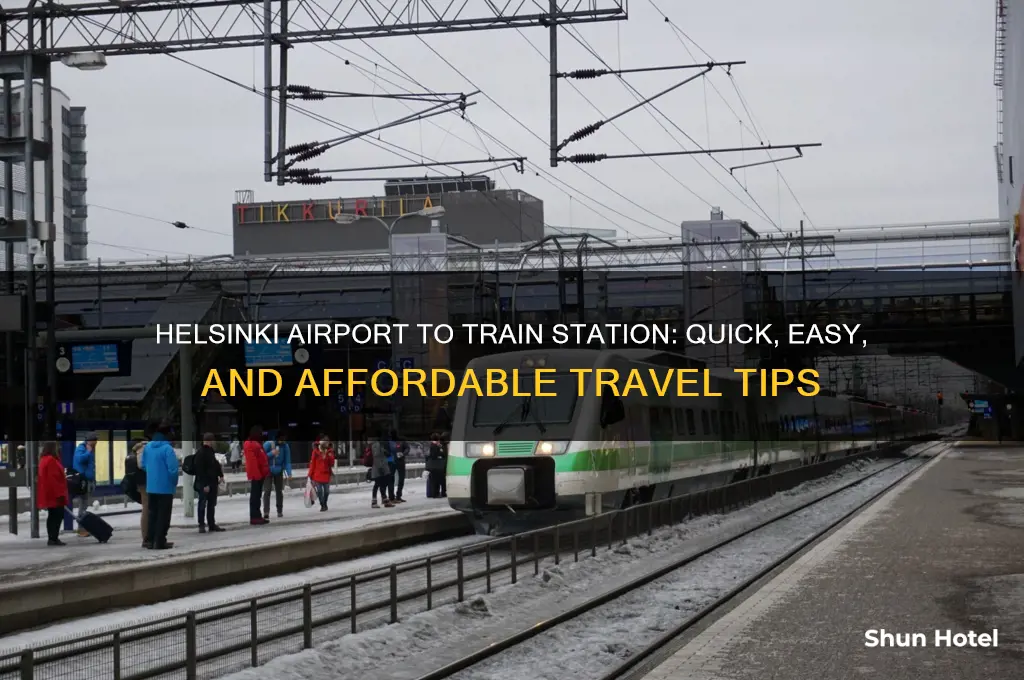 how to get from helsinki airport to train station