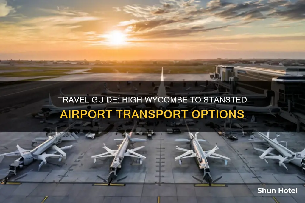 how to get from high wycombe to stansted airport