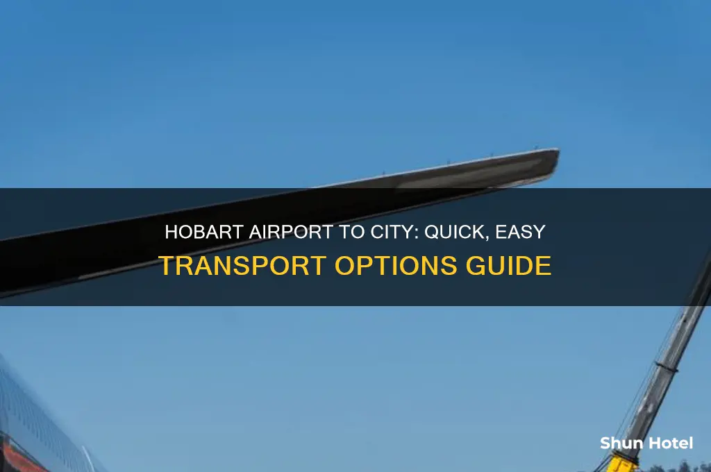 how to get from hobart airport to city