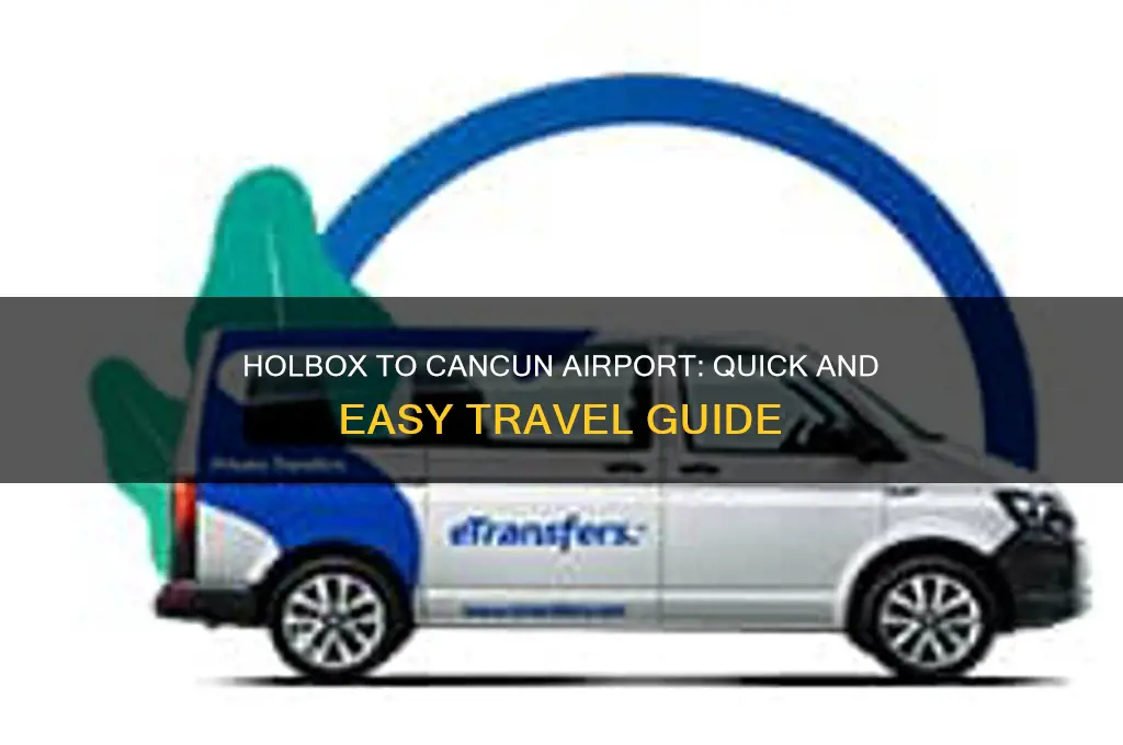 how to get from holbox to cancun airport
