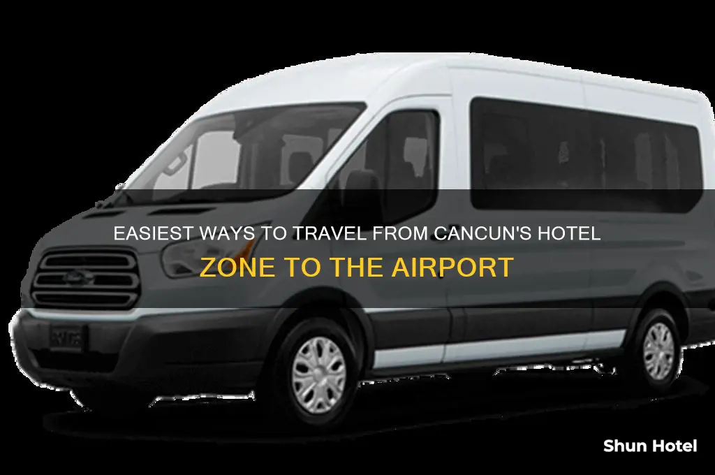how to get from hotel zone to cancun airport