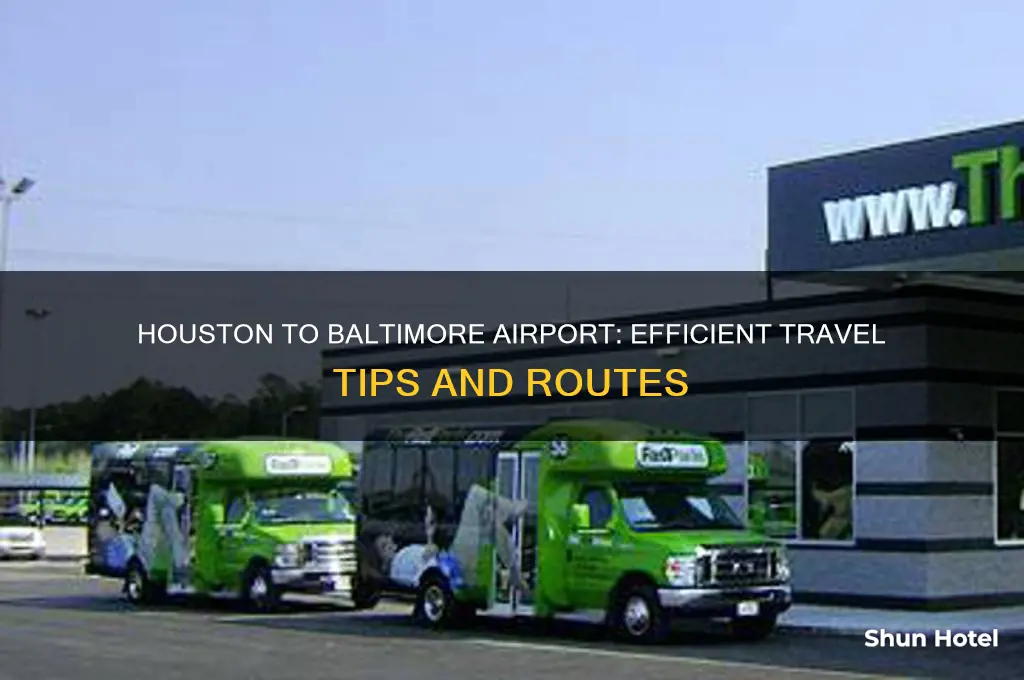how to get from houston to baltimore airport