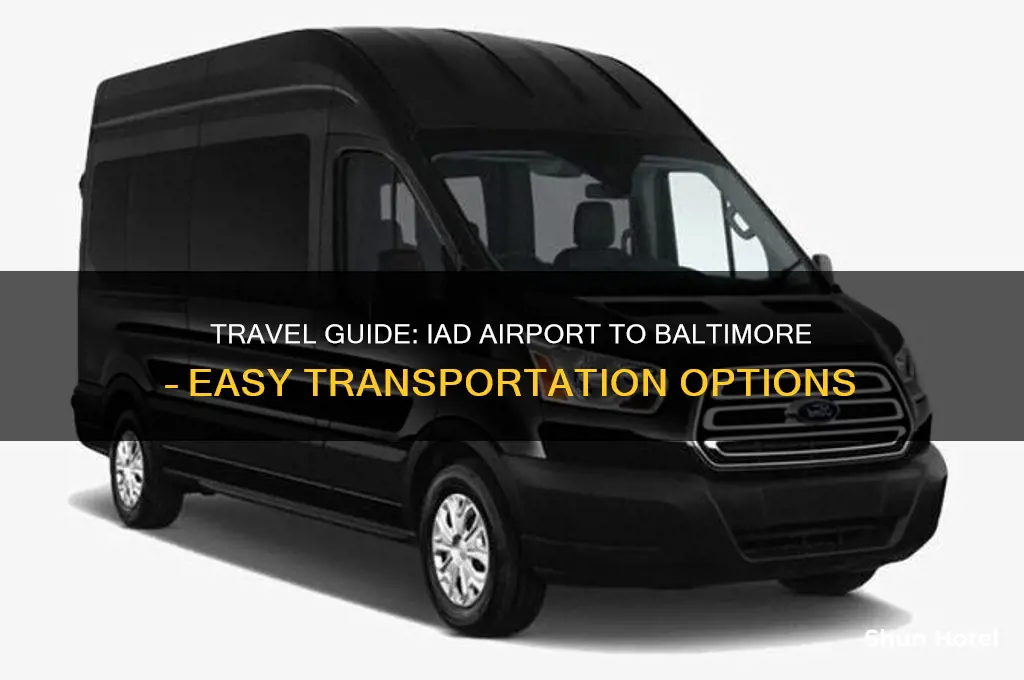 how to get from iad airport to baltimore