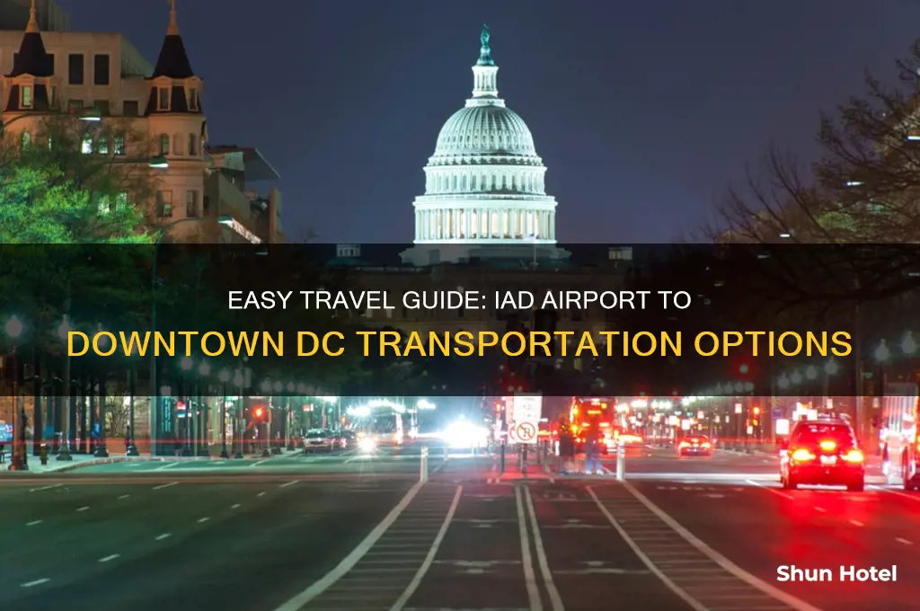 how to get from iad airport to downtown dc
