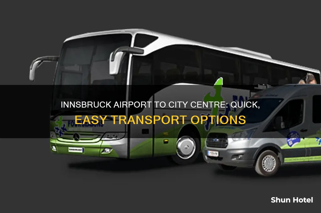 how to get from innsbruck airport to city centre