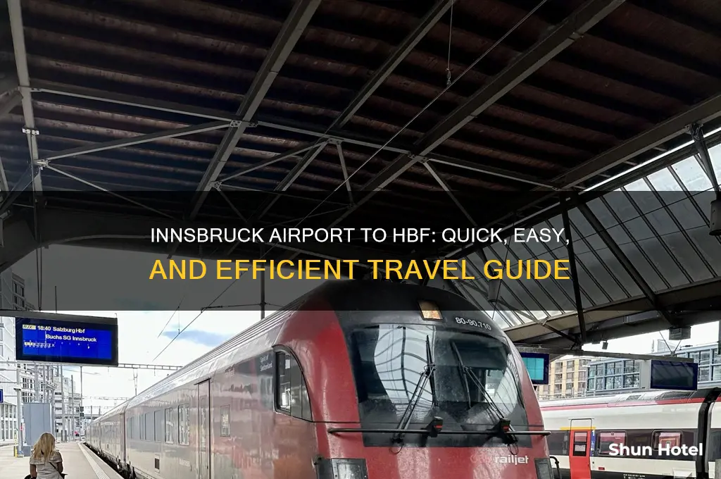 how to get from innsbruck airport to innsbruck hbf