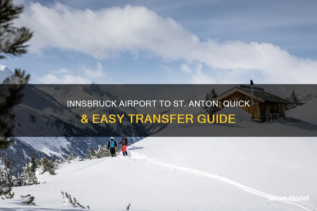 how to get from innsbruck airport to st anton