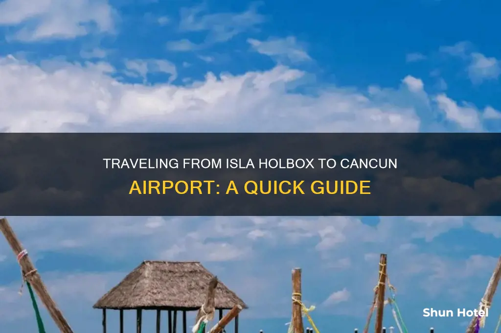how to get from isla holbox to cancun airport