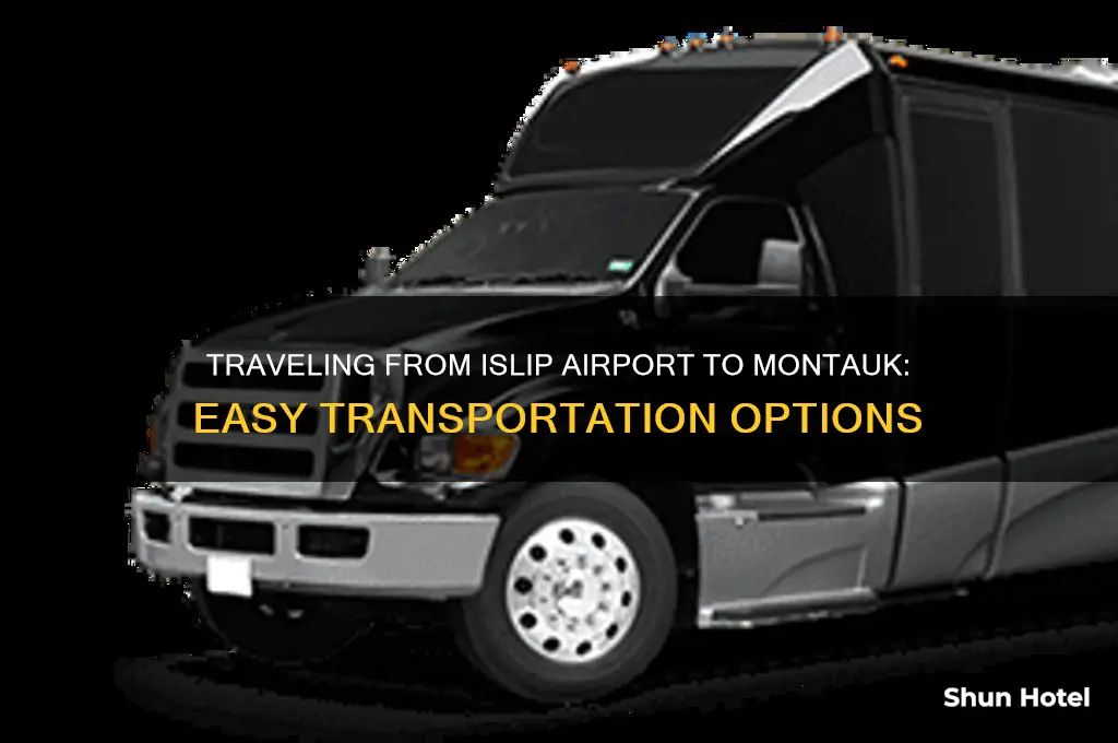how to get from islip airport to montauk