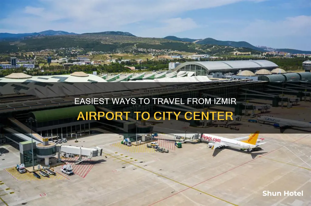 how to get from izmir airport to city center