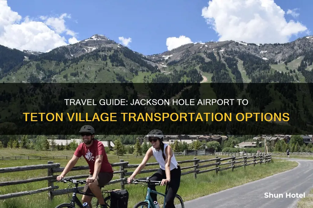 how to get from jackson hole airport to teton village