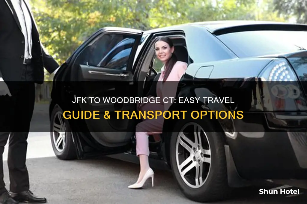 how to get from jfk airport to woodbridge ct