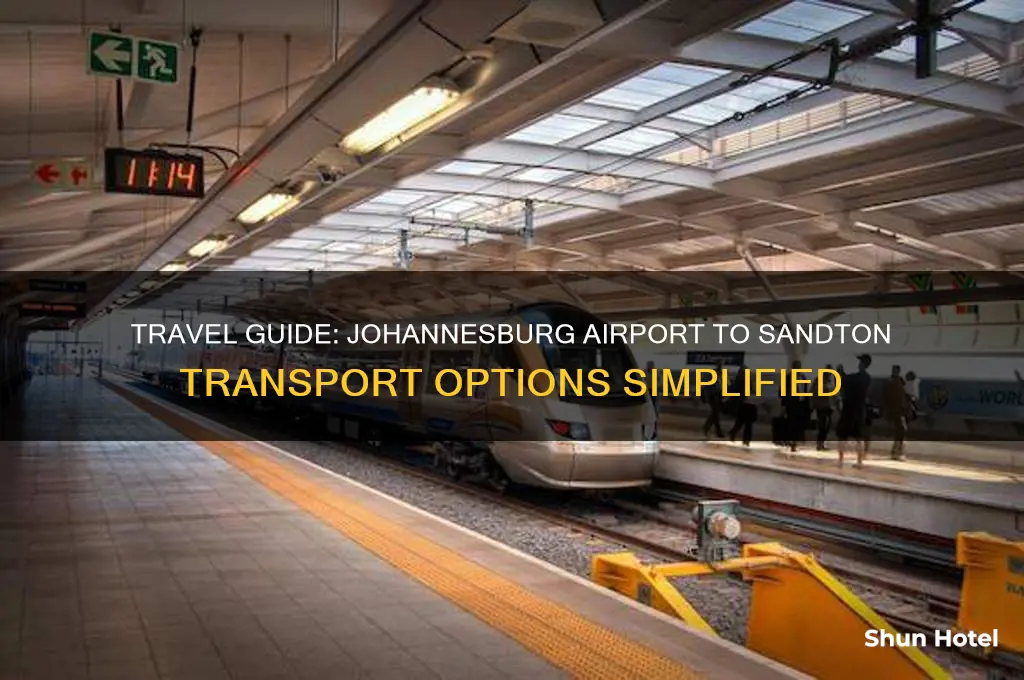 how to get from johannesburg airport to sandton
