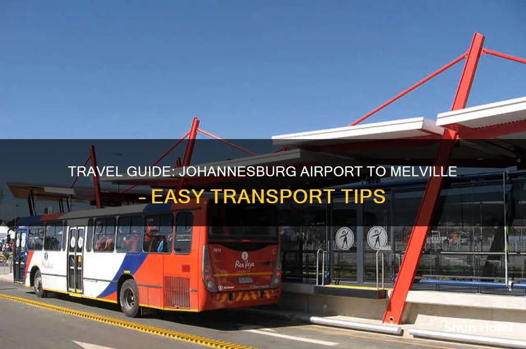 how to get from johannesburg international airport to melville