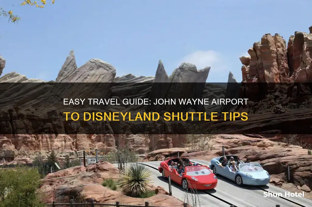 how to get from john wayne airport to disneyland