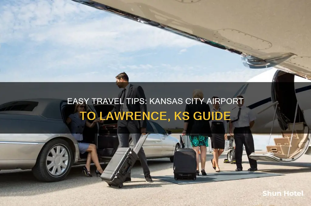 how to get from kansas city airport to lawrence