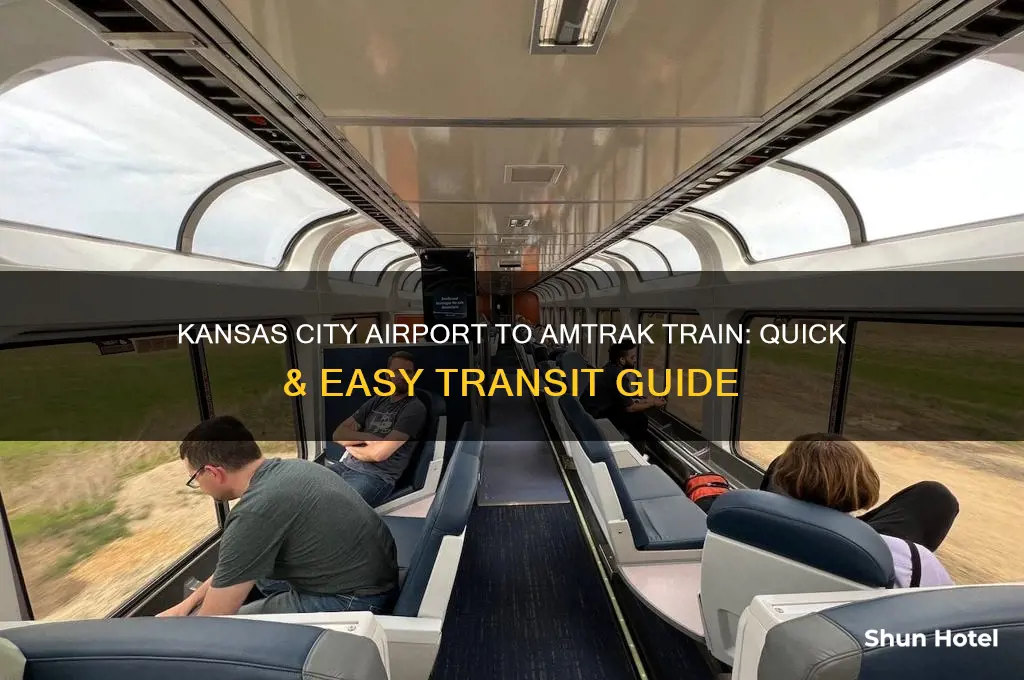 how to get from kansas city airport to train amtrak