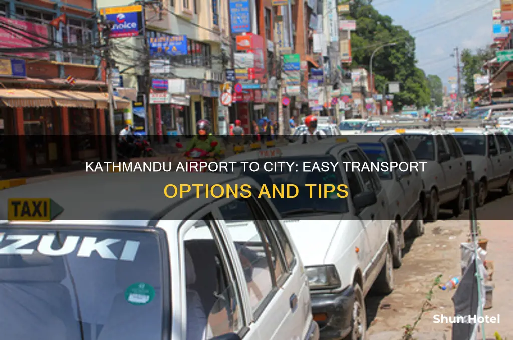 how to get from kathmandu airport to city