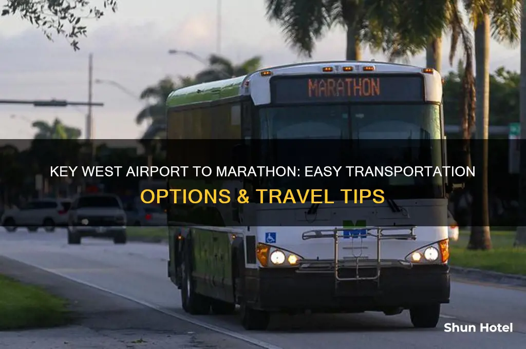 how to get from key west airport to marathon