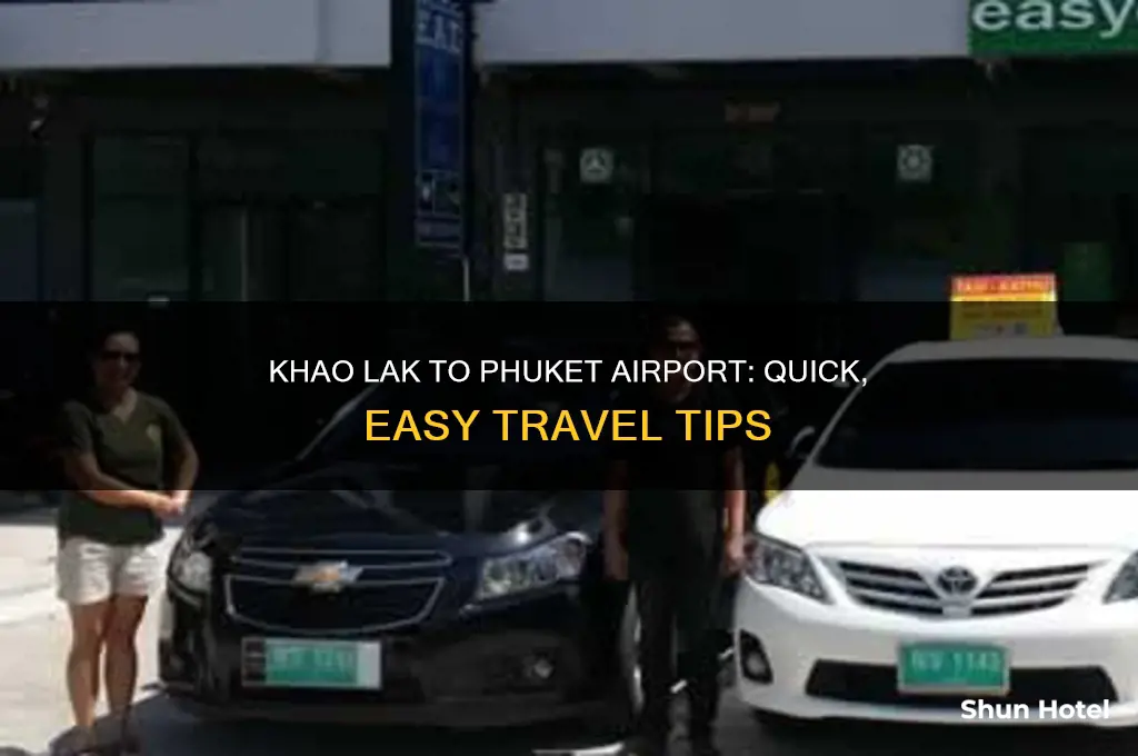 how to get from khao lak to phuket airport