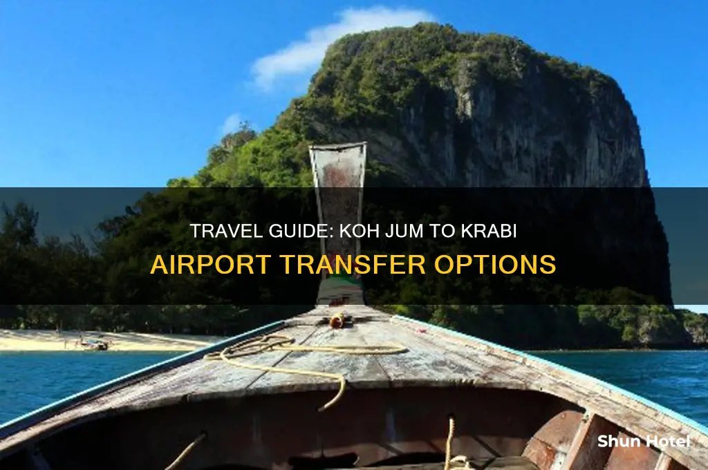 how to get from koh jum to krabi airport