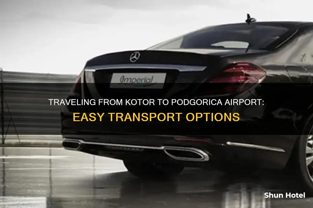 how to get from kotor to podgorica airport