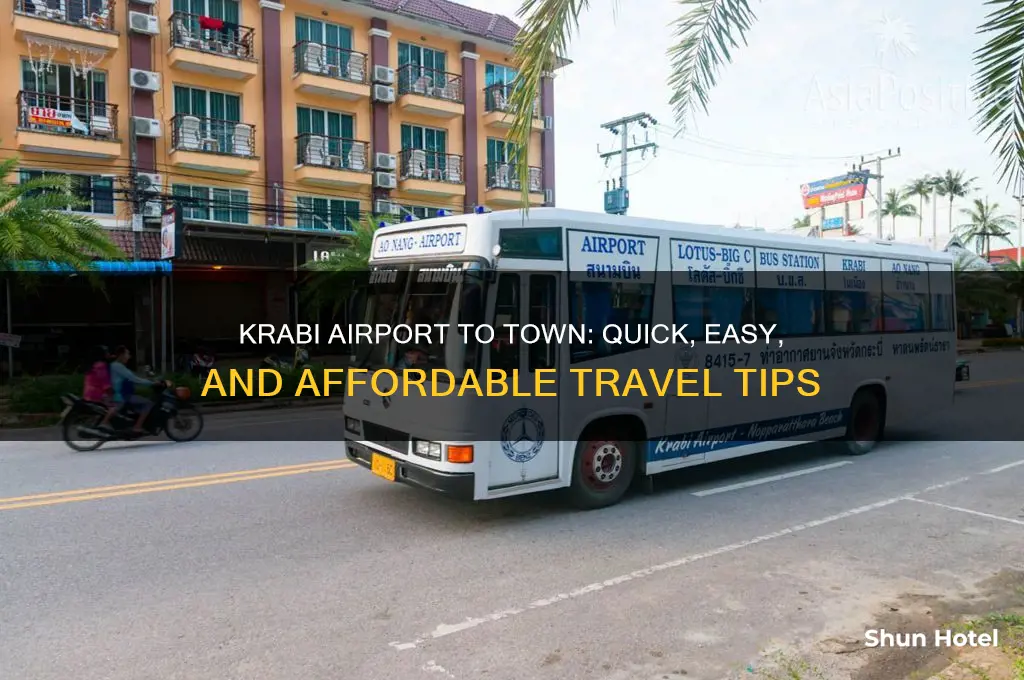 how to get from krabi airport to krabi town