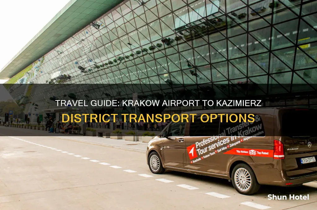 how to get from krakow airport to kazimierz