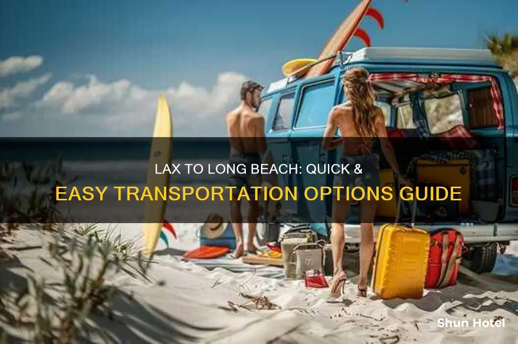 how to get from la airport longbeach
