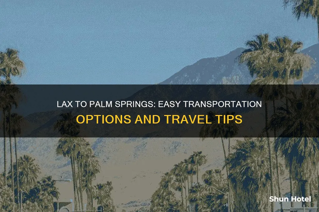 how to get from la airport to palm springs