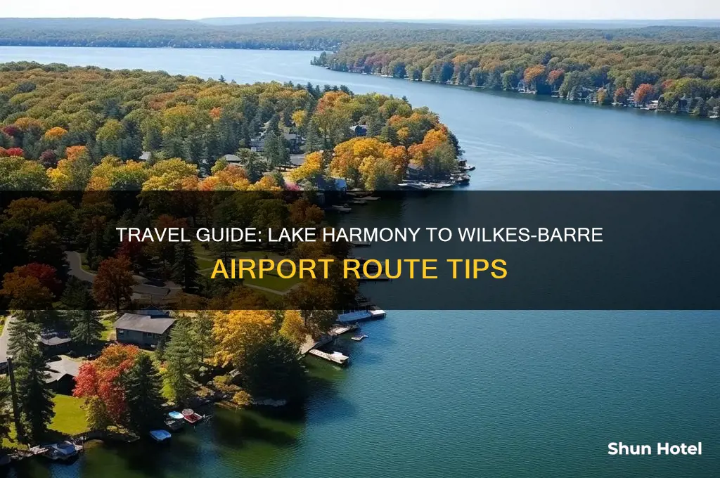 how to get from lake harmoney to wikles barre airport