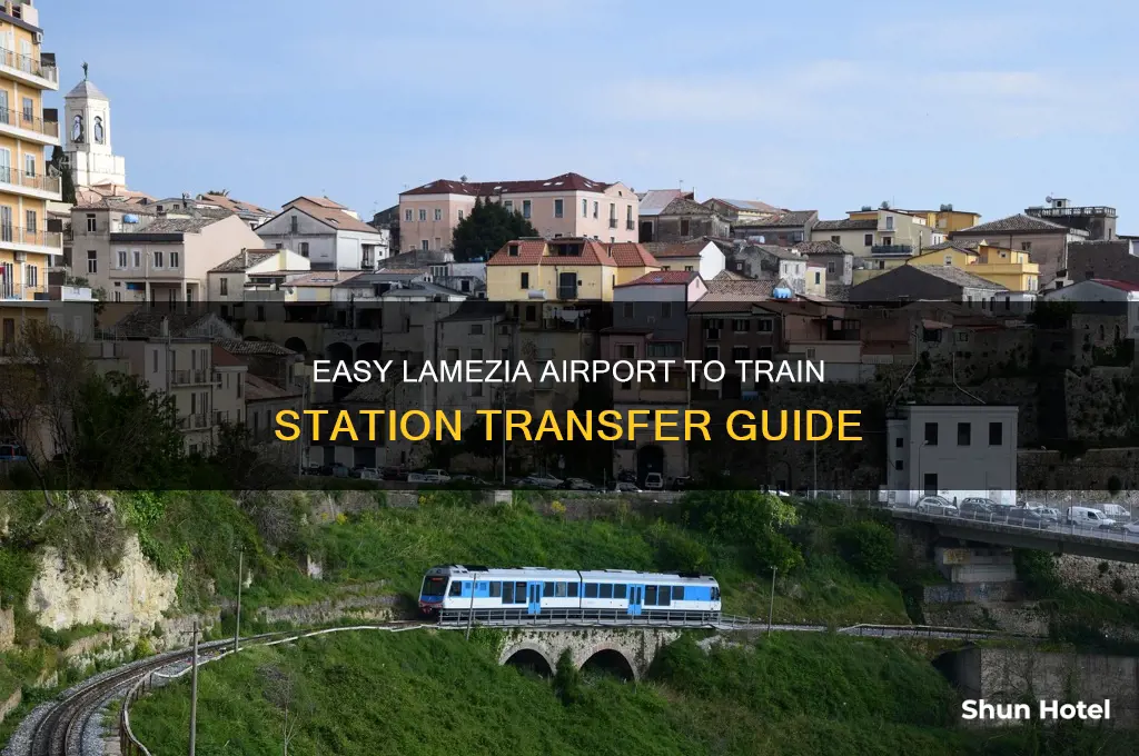 how to get from lamezia airport to train station