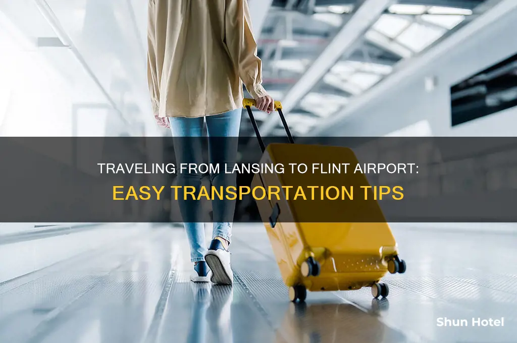 how to get from lansing to flint airport