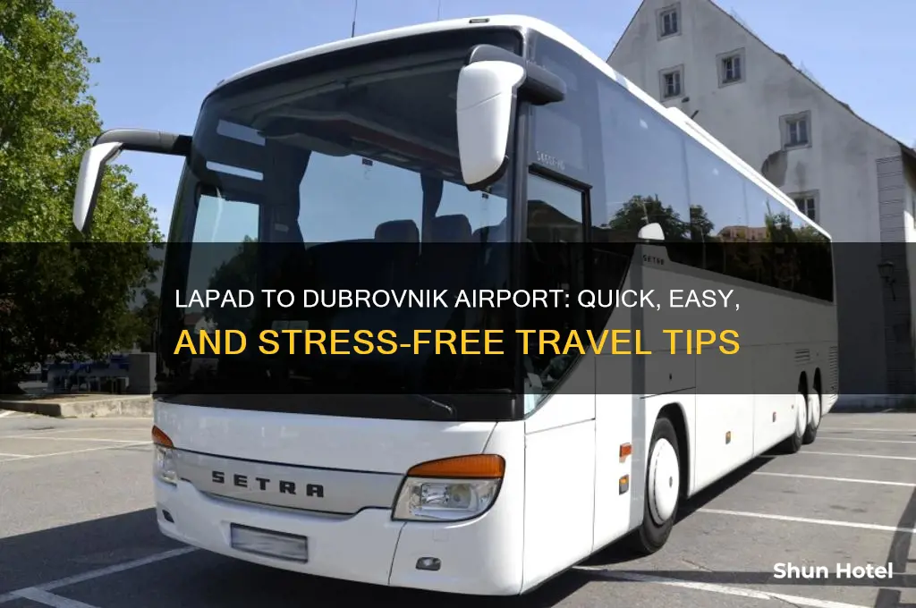 how to get from lapad to dubrovnik airport